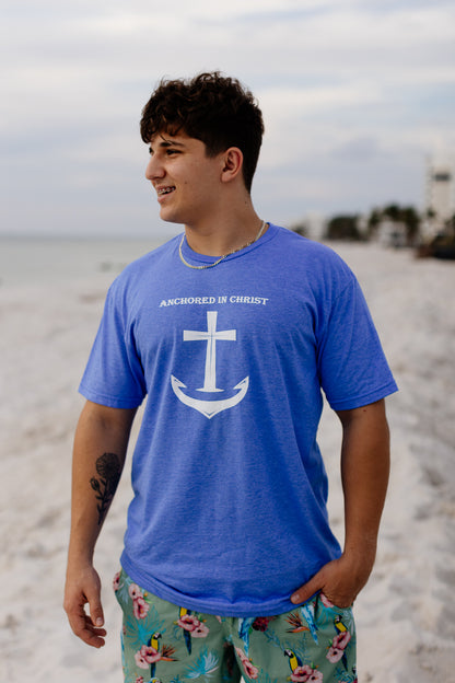 Anchored In Christ - Heather Blue