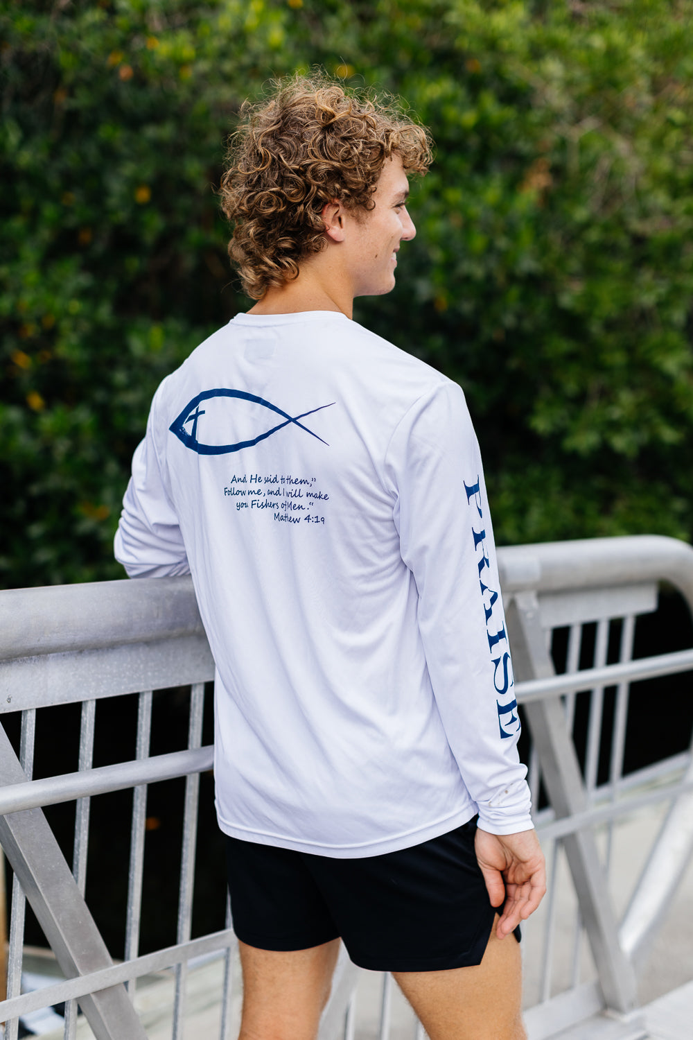 Fisher Of Men Long Sleeve - White/Navy