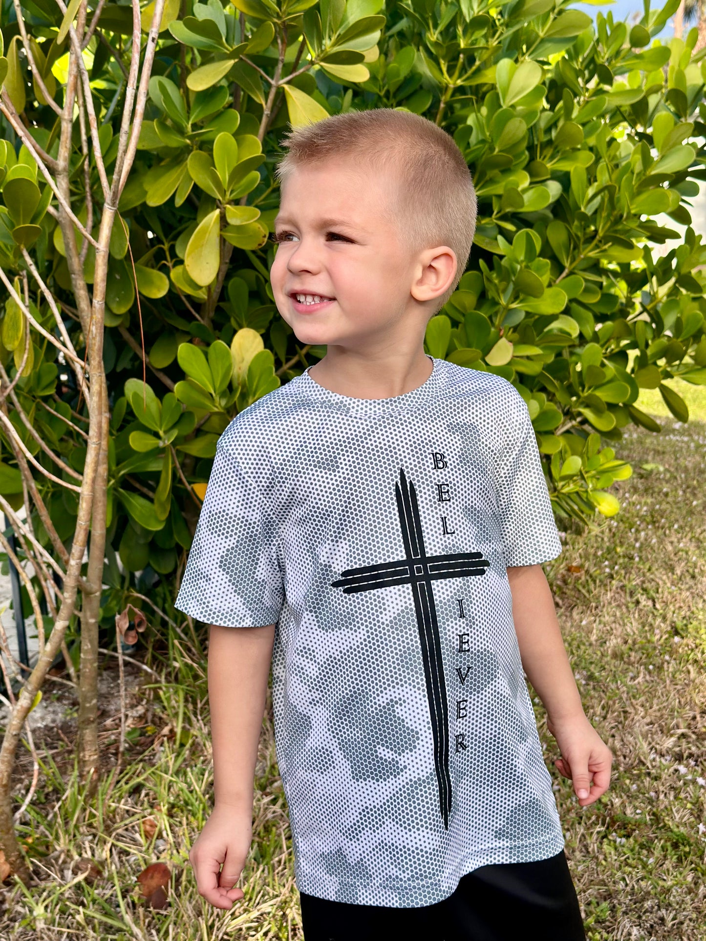 Kid's Believer Camo - White/Gray