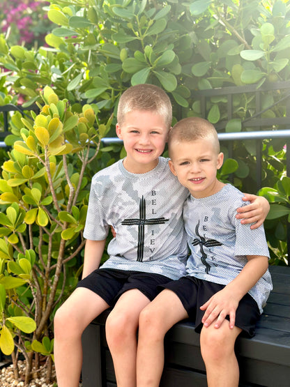 Kid's Believer Camo - White/Gray