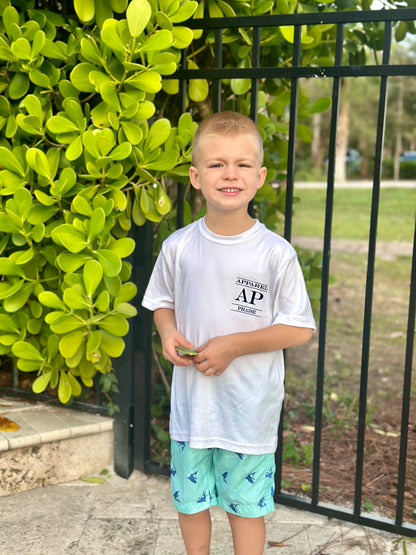 Kid's Fisher Of Men Short Sleeve - White/Navy